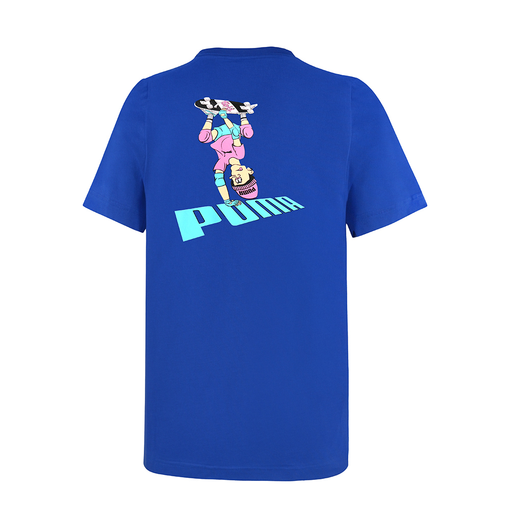 PUMA BT系列滑板少年短袖T恤 男性
