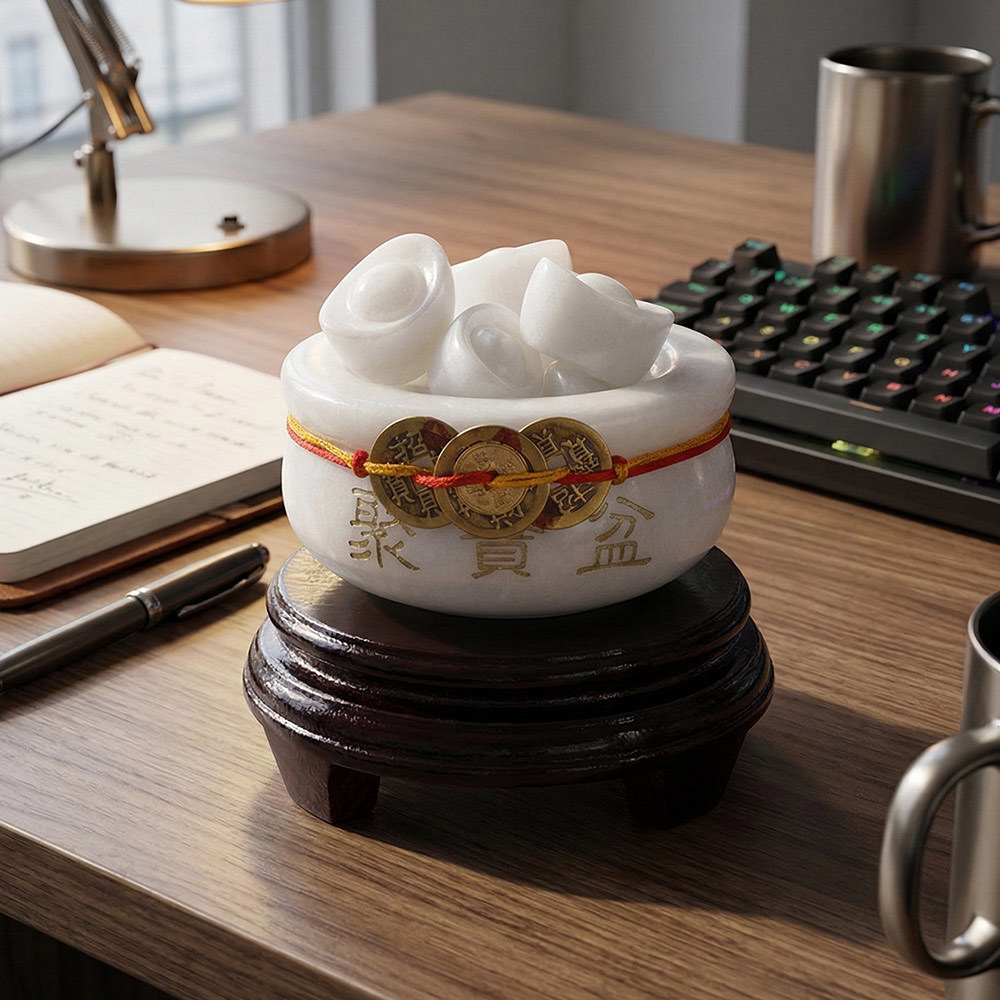 錢途光明聚寶盆 (招財/補財庫/招財/居家擺件/旺財位)