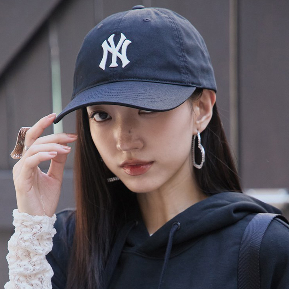 MLB 可調式軟頂棒球帽 紐約洋基隊 (3ACPDD15N-50BKS)