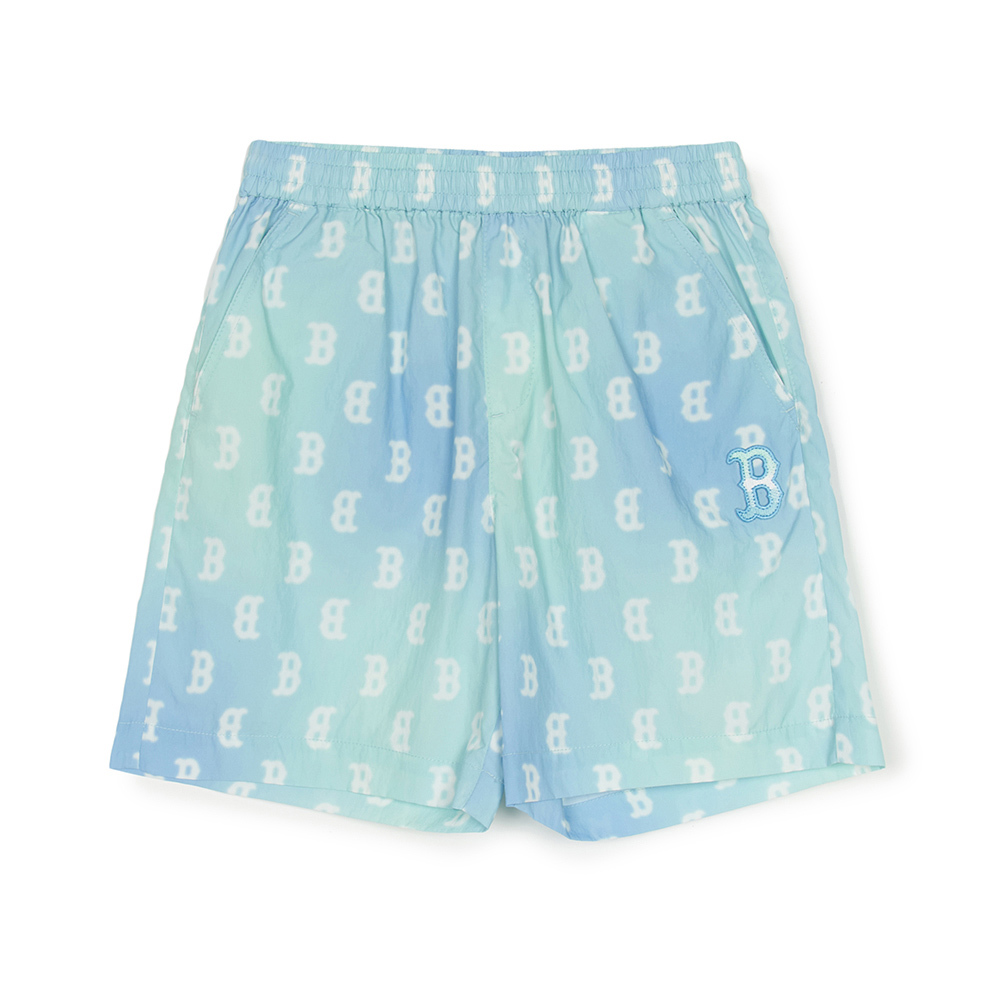 MLB KIDS 運動短褲 童裝 Monogram系列 波士頓紅襪隊 (7ASMM0153-43SBS)
