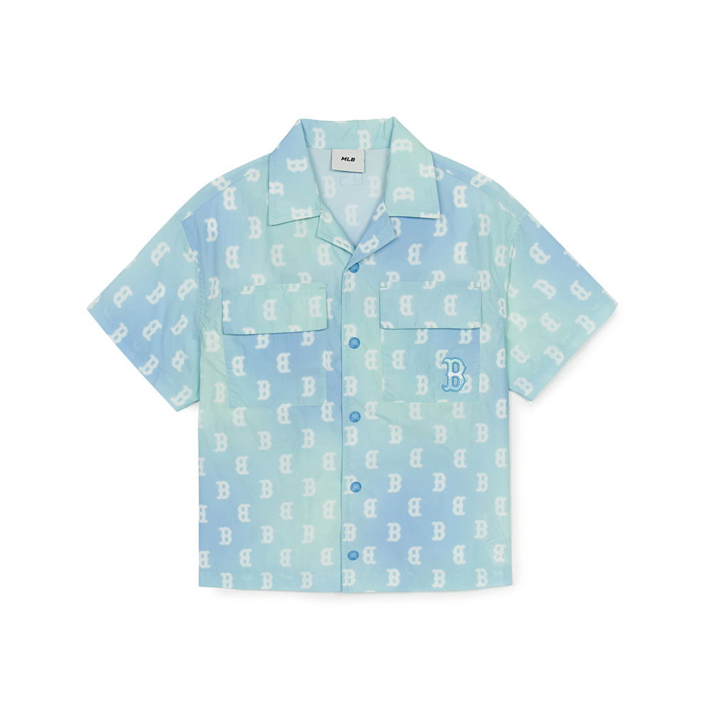 MLB KIDS 襯衫 童裝  Monogram系列 波士頓紅襪隊  (7AWSM0453-43SBS)