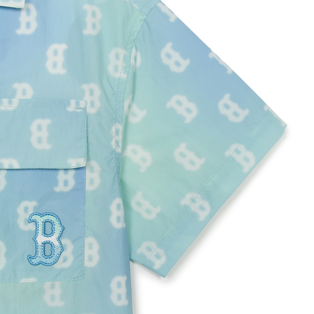 MLB KIDS 襯衫 童裝  Monogram系列 波士頓紅襪隊  (7AWSM0453-43SBS)