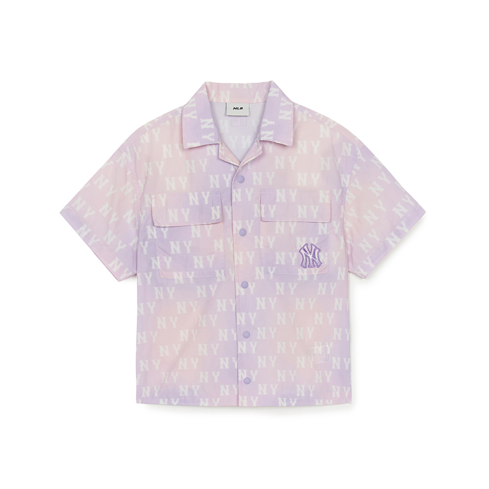 MLB KIDS 襯衫 童裝 Monogram系列 紐約洋基隊 (7AWSM0453-50LDL)