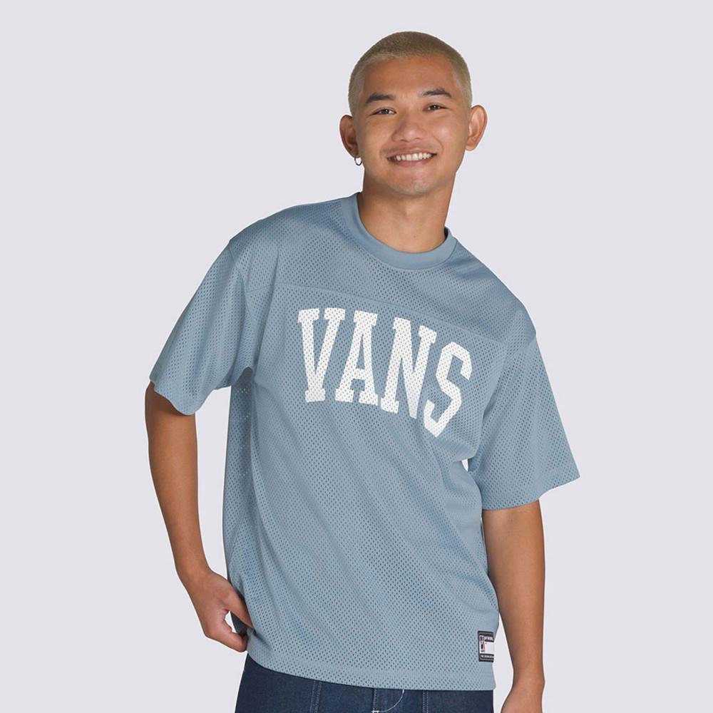 Vans Arched Football Jersey 男女款灰藍色短袖T恤