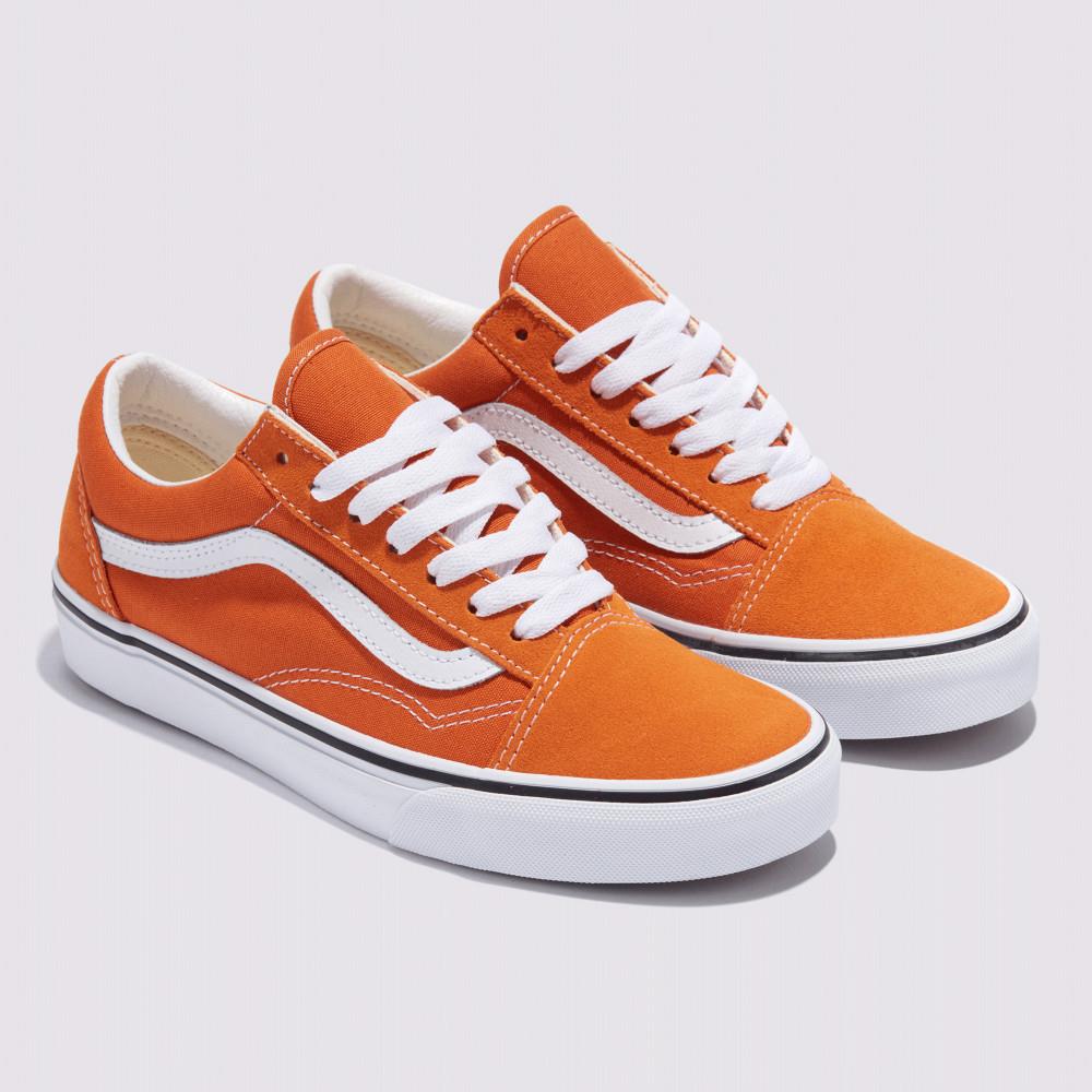 Vans Old Skool 男女款橘色滑板鞋