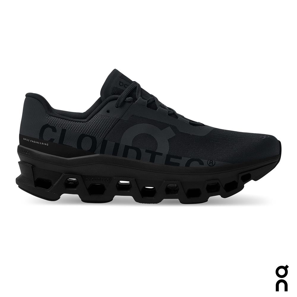 On昂跑 男 路跑鞋 Cloudmonster 全黑