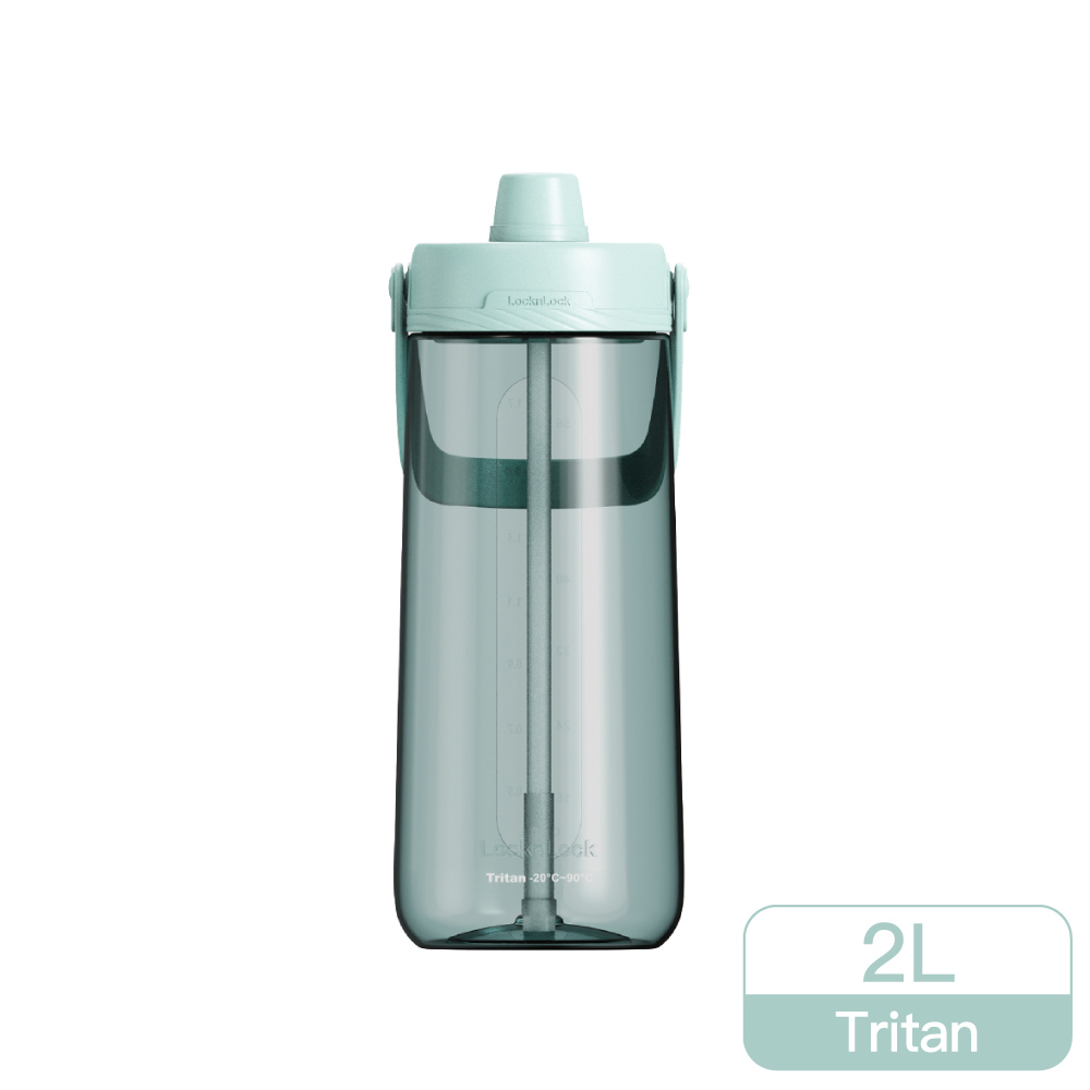 樂扣樂扣大容量手提水壺2L/藍綠色(ABF795MIT)