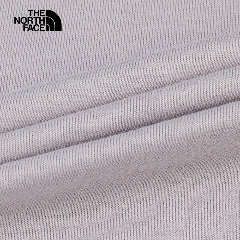 The North Face北面男女款灰色吸濕排汗戶外山川印花短袖T恤｜8GZ21OA