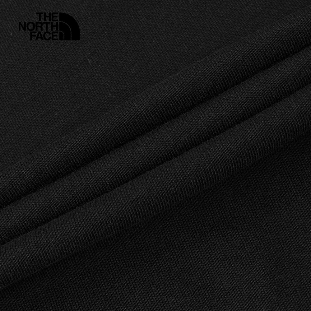 The North Face北面男女款黑色吸濕排汗戶外山川印花短袖T恤｜8GZ2JK3