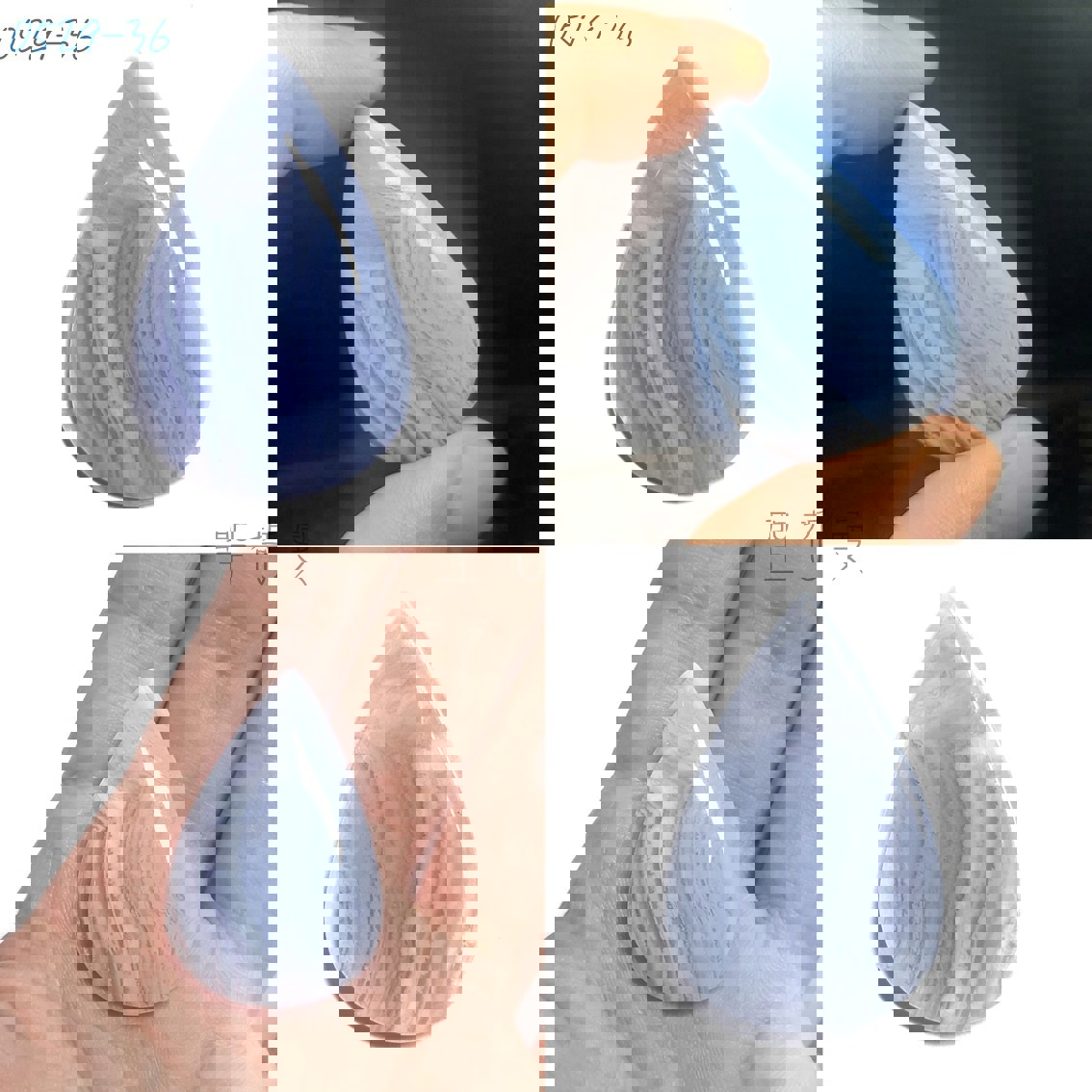 藍玉髓Blue Chalcedony/藍紋瑪瑙Blue Lace Agate