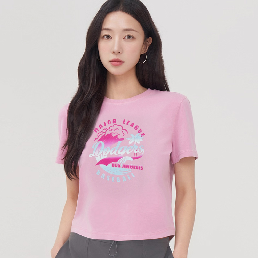 MLB 女版短袖T恤 Summer Graphics系列 洛杉磯道奇隊 (3FTSX0153-07PPM)