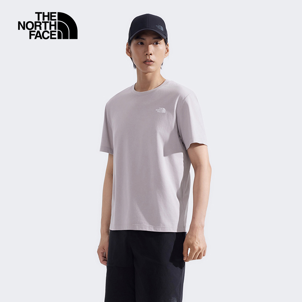 The North Face北面男款灰色吸濕排汗短袖T恤｜89QV1OA