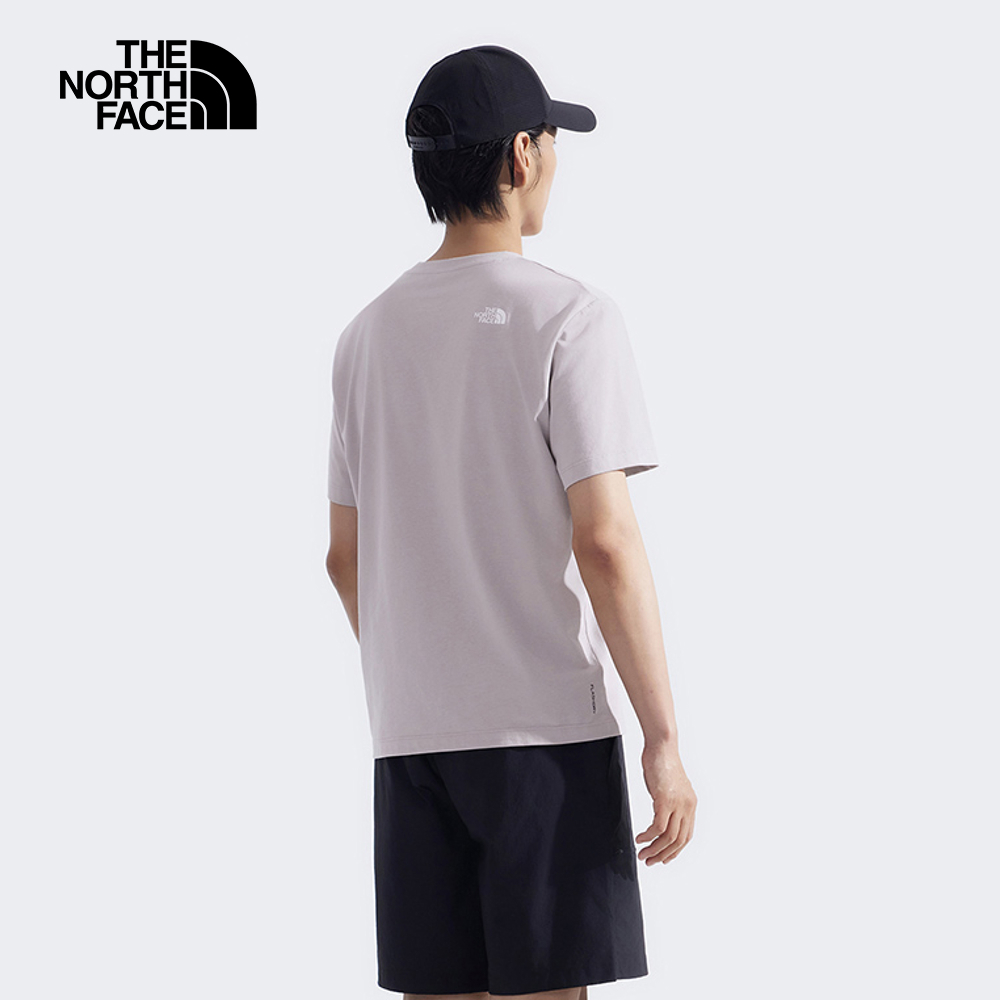 The North Face北面男款灰色吸濕排汗短袖T恤｜89QV1OA