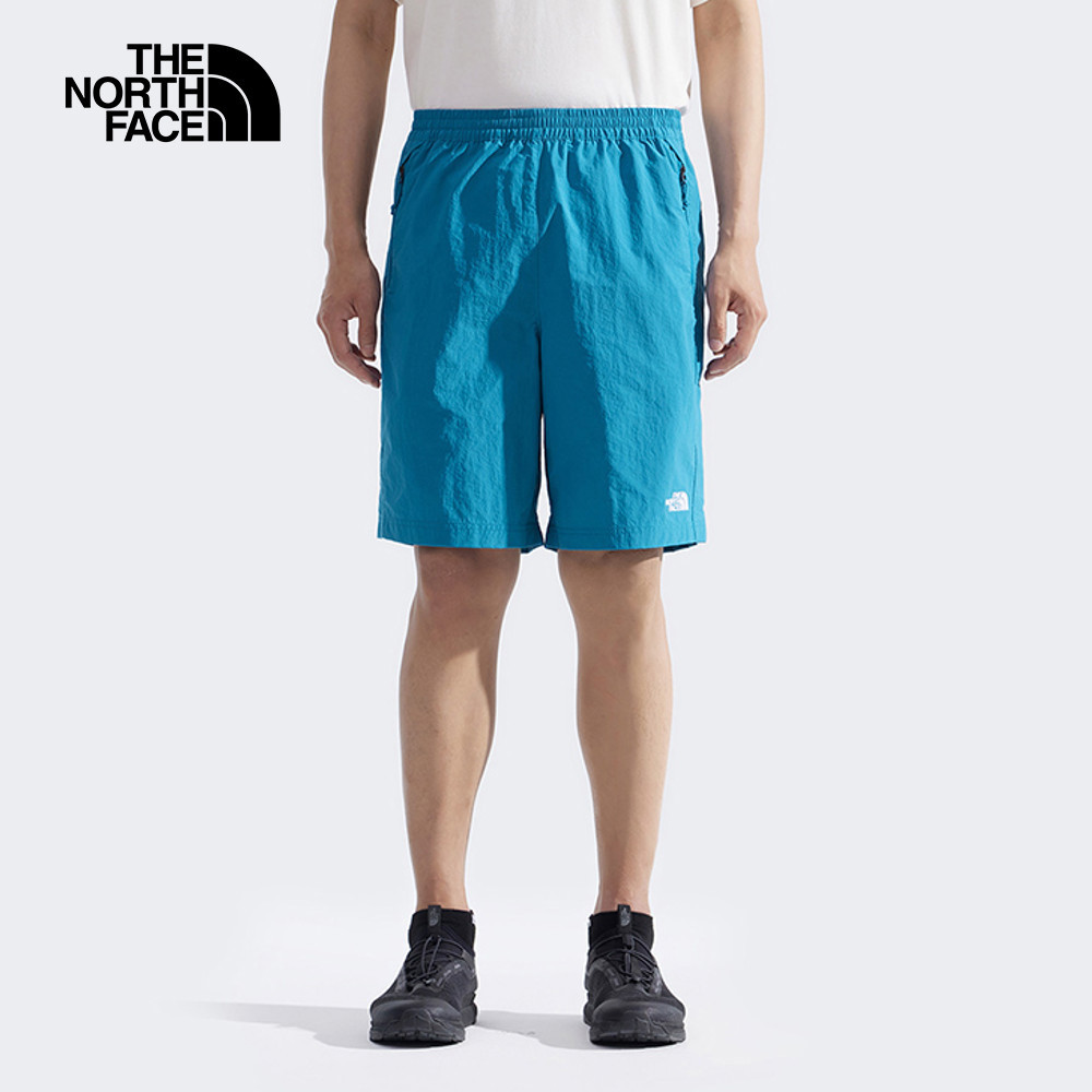 The North Face北面男款藍色UPF防曬短褲｜8BWP6HO