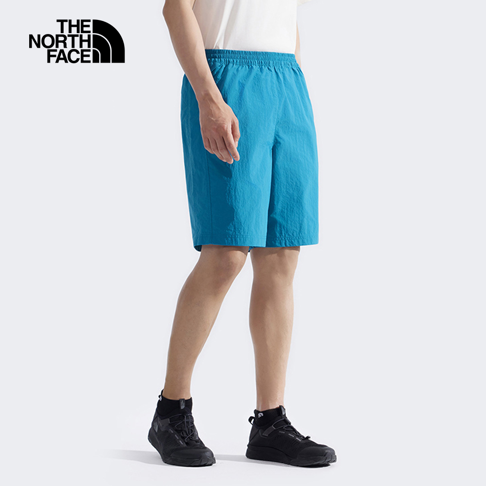 The North Face北面男款藍色UPF防曬短褲｜8BWP6HO