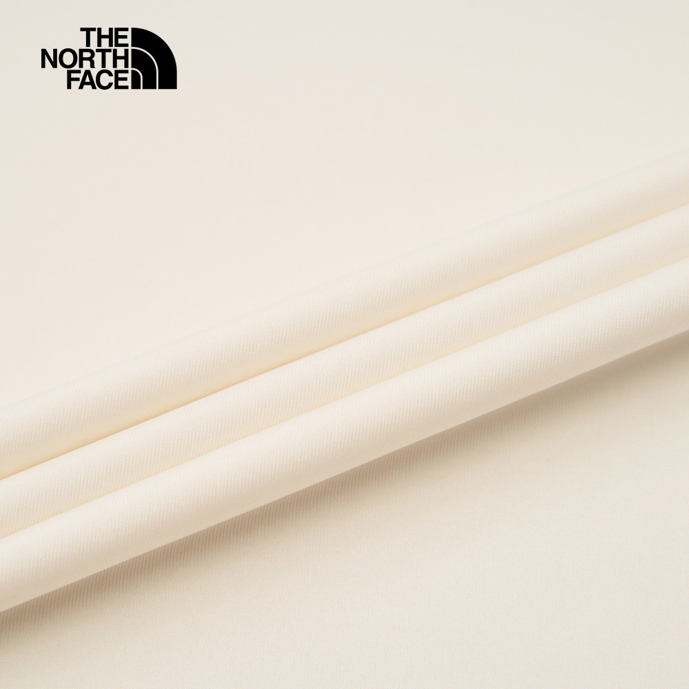 The North Face北面男款米白色吸濕排汗短袖T恤｜8BYJQLI