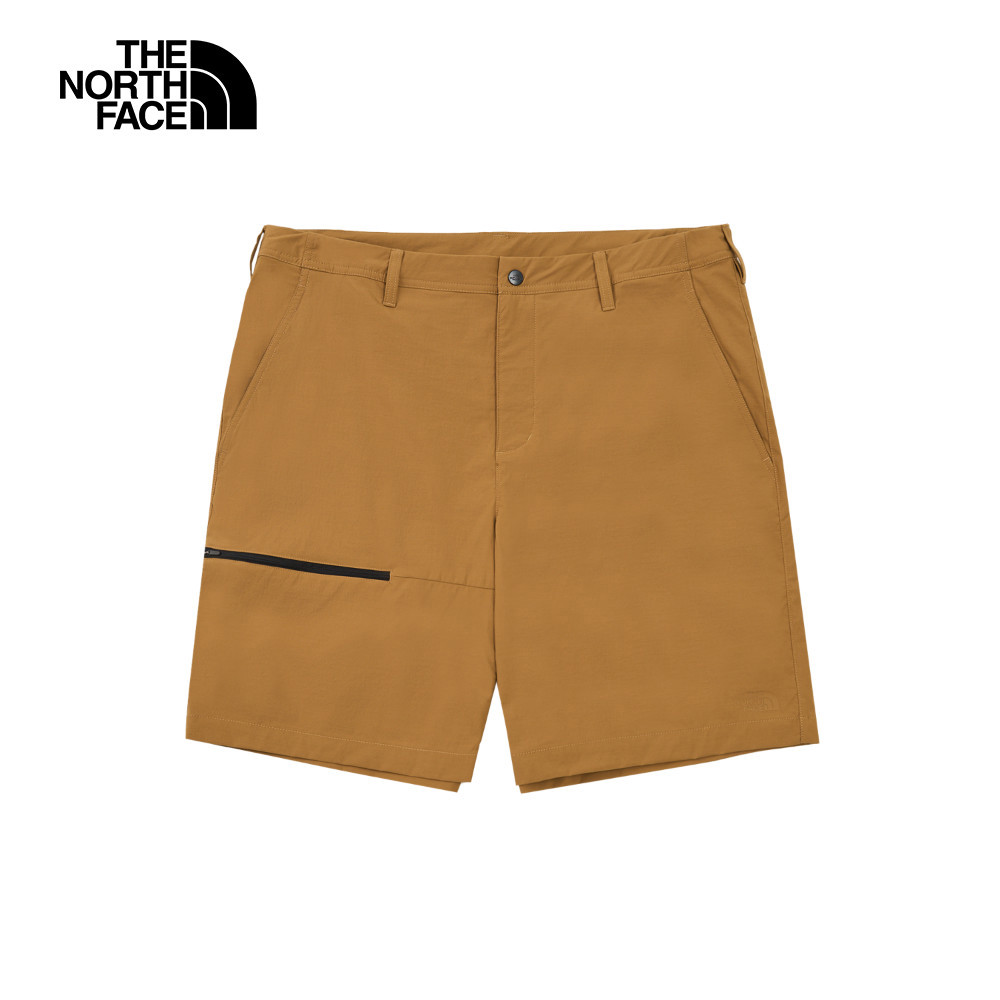 The North Face北面男款棕色DWR防潑水短褲｜8DFX173