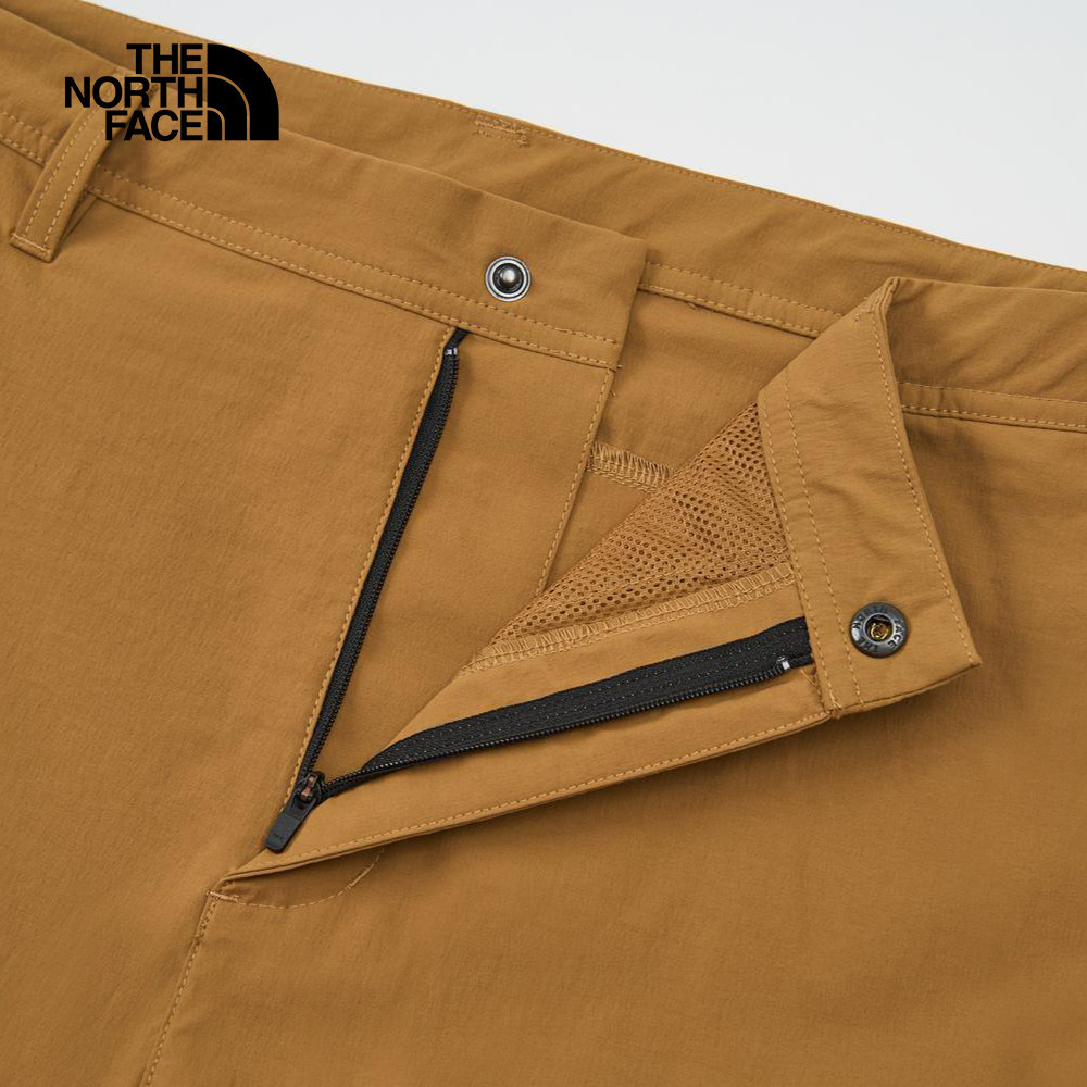 The North Face北面男款棕色DWR防潑水短褲｜8DFX173