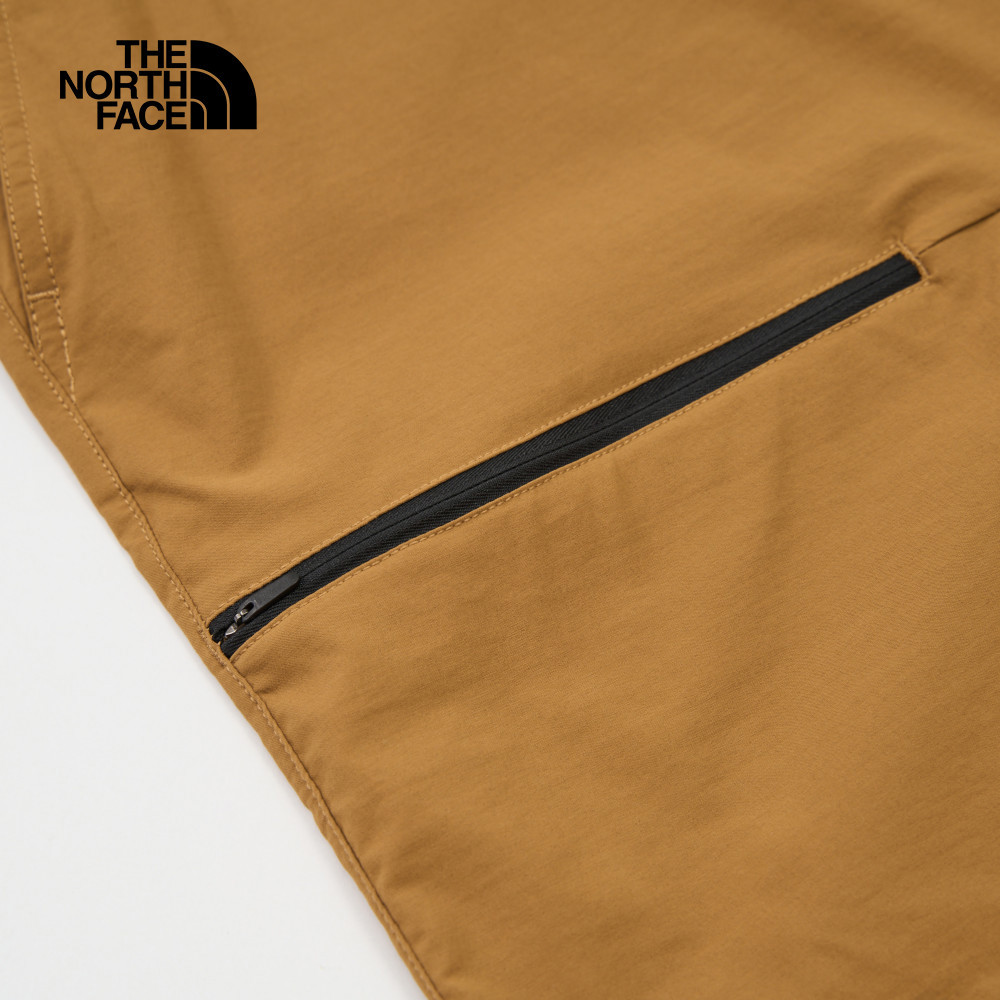 The North Face北面男款棕色DWR防潑水短褲｜8DFX173