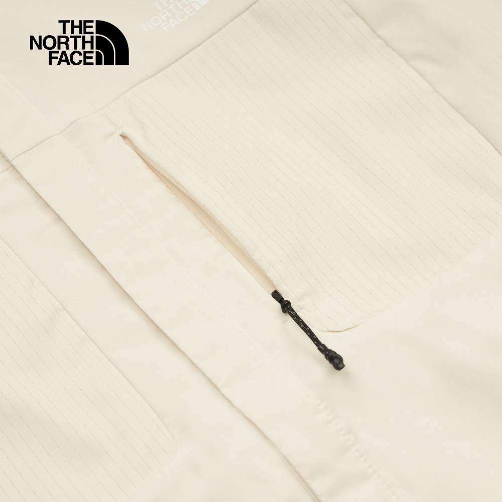 The North Face北面男款米白色UPF防曬短袖襯衫｜8DG0QLI