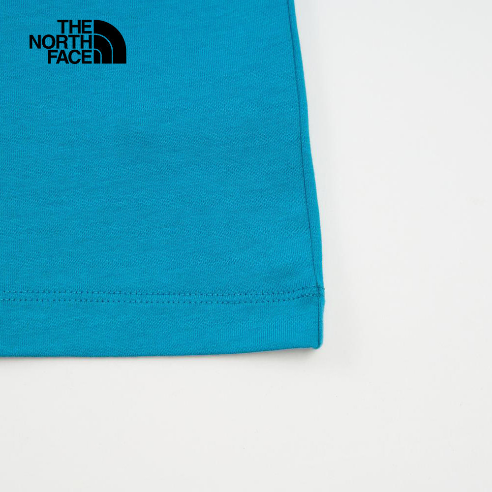 The North Face北面男女款藍色舒適透氣短袖T恤｜8DBY6HO