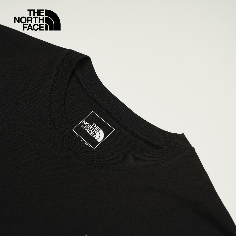 The North Face北面男女款黑色純棉大尺寸瓢蟲印花短袖T恤｜8DBZJK3