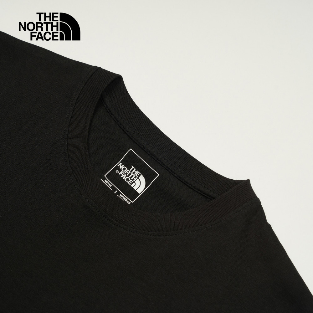 The North Face北面男女款黑色純棉大尺寸蝴蝶印花短袖T恤｜8DC0JK3