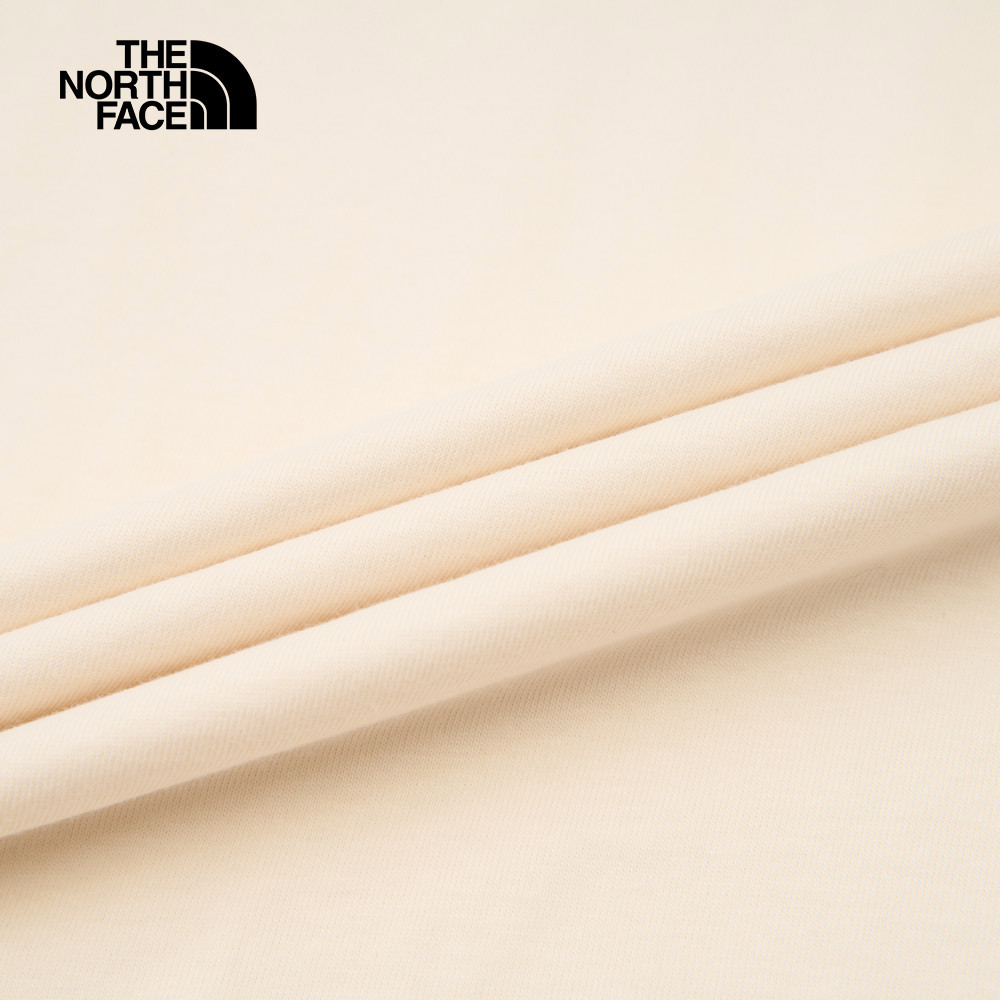 The North Face北面男女款米白色純棉大尺寸蝴蝶印花短袖T恤｜8DC0QLI