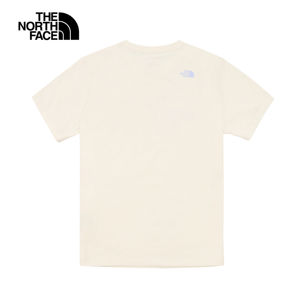 The North Face北面女款米白色吸濕排汗短袖T恤｜8CK9QLI
