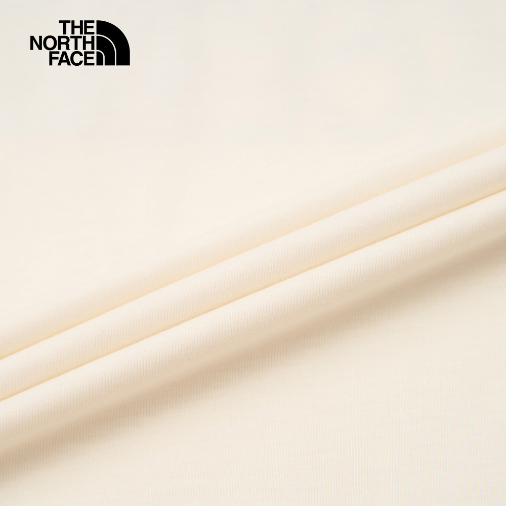 The North Face北面女款米白色吸濕排汗短袖T恤｜8CK9QLI