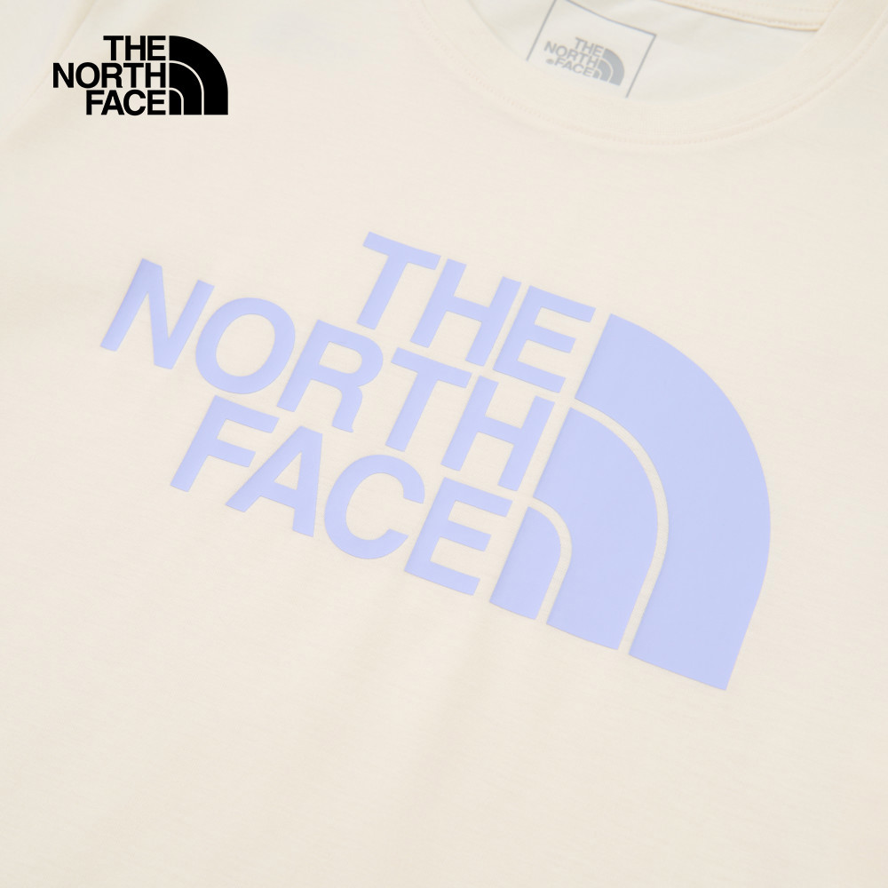 The North Face北面女款米白色吸濕排汗短袖T恤｜8CK9QLI