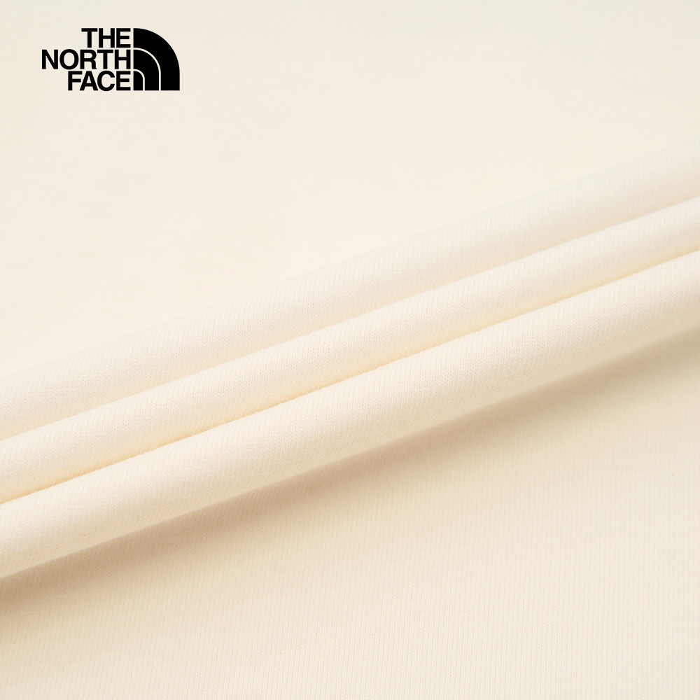 The North Face北面女款米白色純棉大尺寸花卉印花短袖T恤｜8DCFQLI