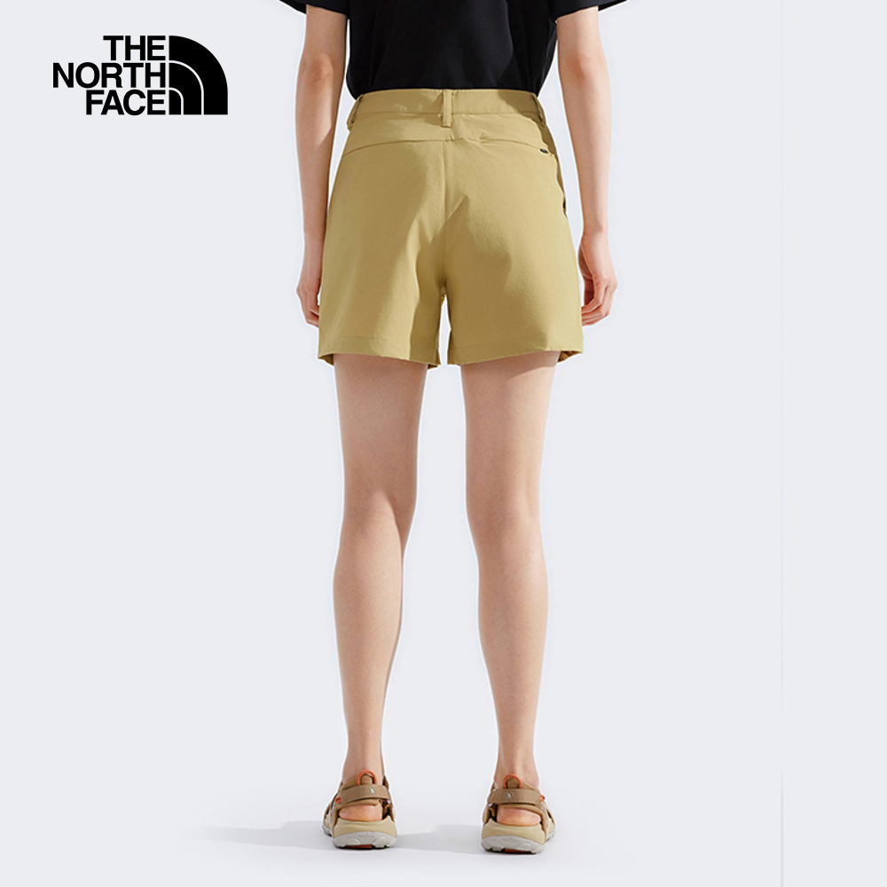 The North Face北面女款卡其色DWR防潑水短褲｜8DFMLK5