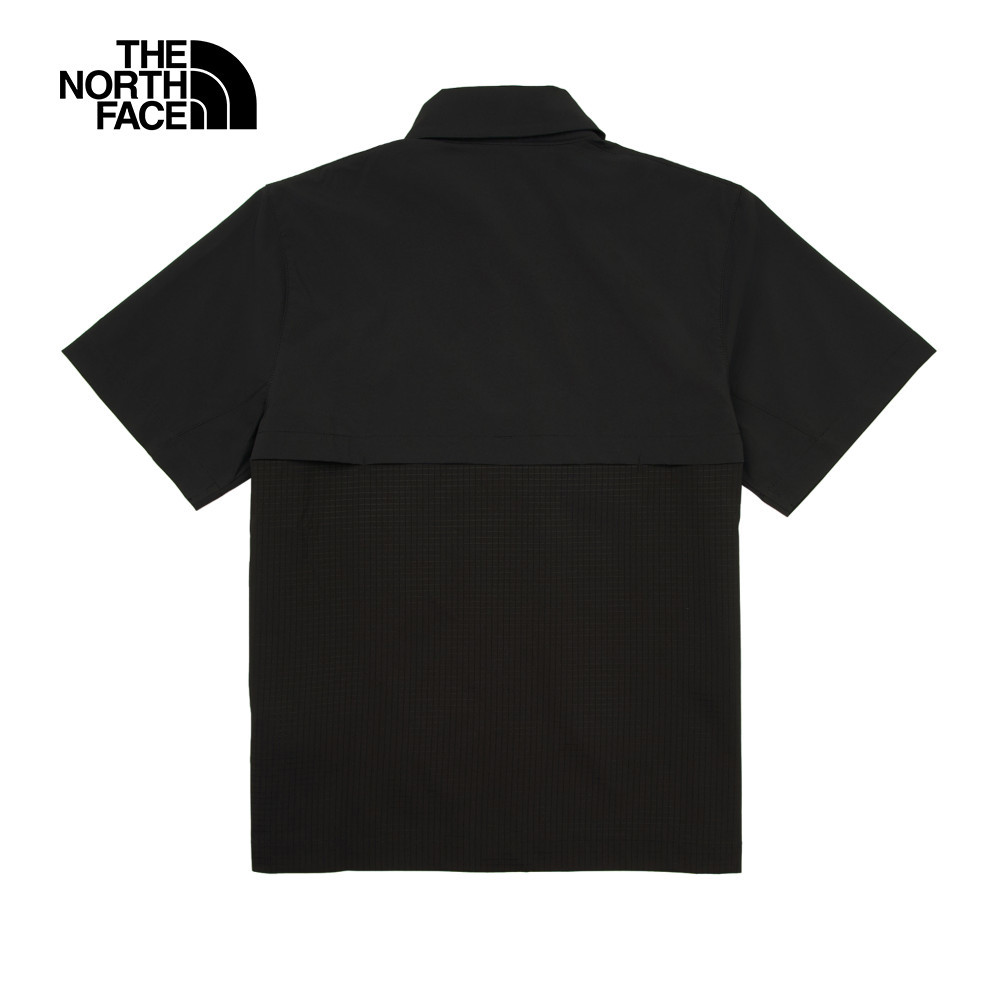 The North Face北面女款黑色UPF防曬短袖襯衫｜8DFRJK3
