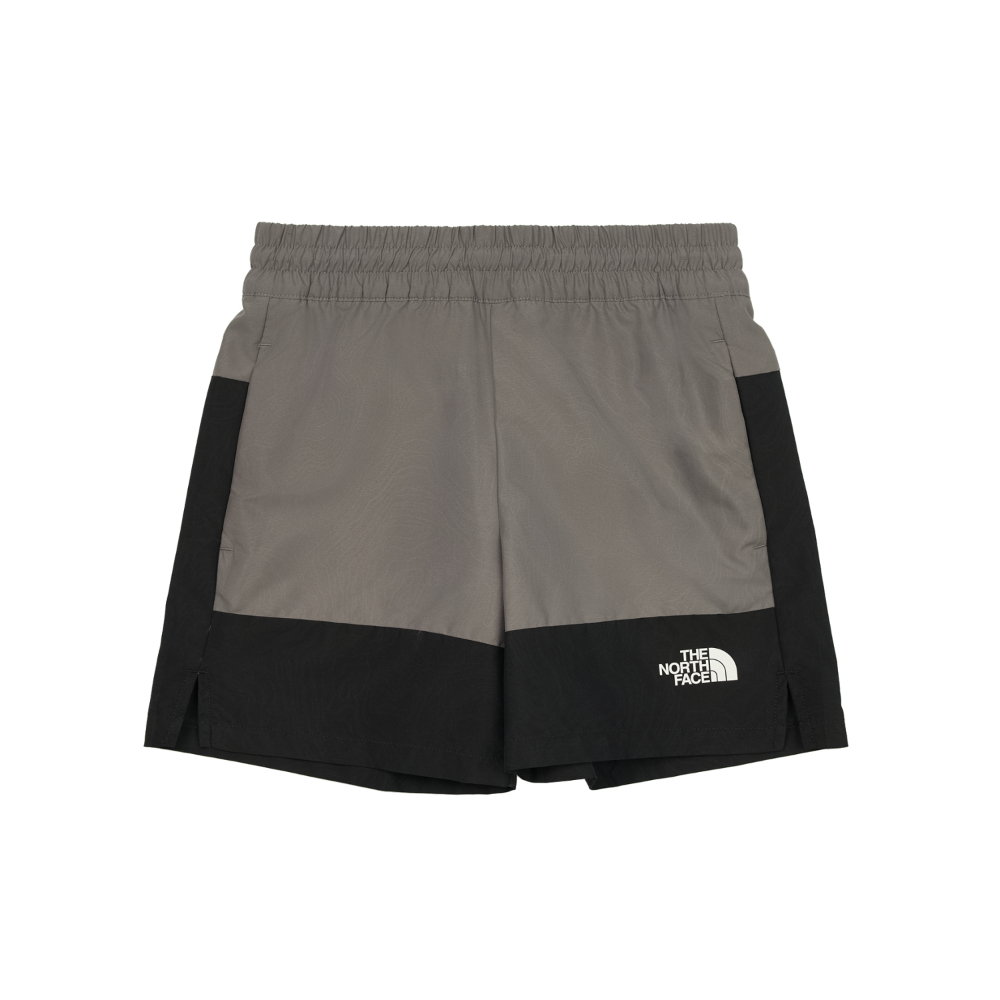 The North Face北面兒童灰黑拼接DWR防潑水短褲｜8BE89Y7