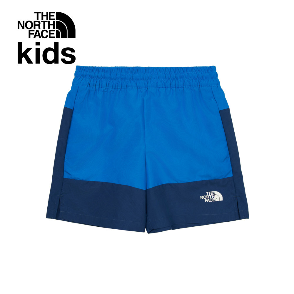 The North Face北面兒童藍色DWR防潑水短褲｜8BE8BU0