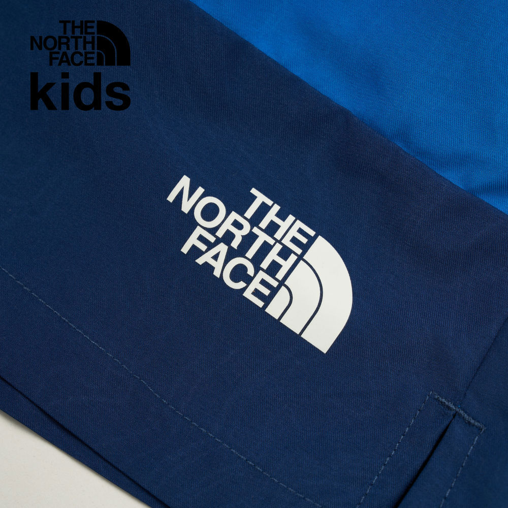 The North Face北面兒童藍色DWR防潑水短褲｜8BE8BU0