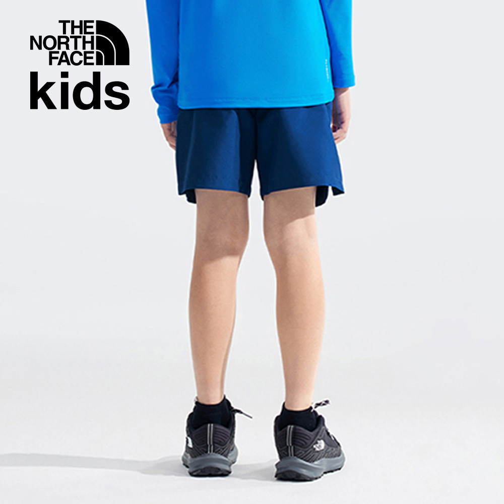 The North Face北面兒童藍色DWR防潑水短褲｜8BE8BU0