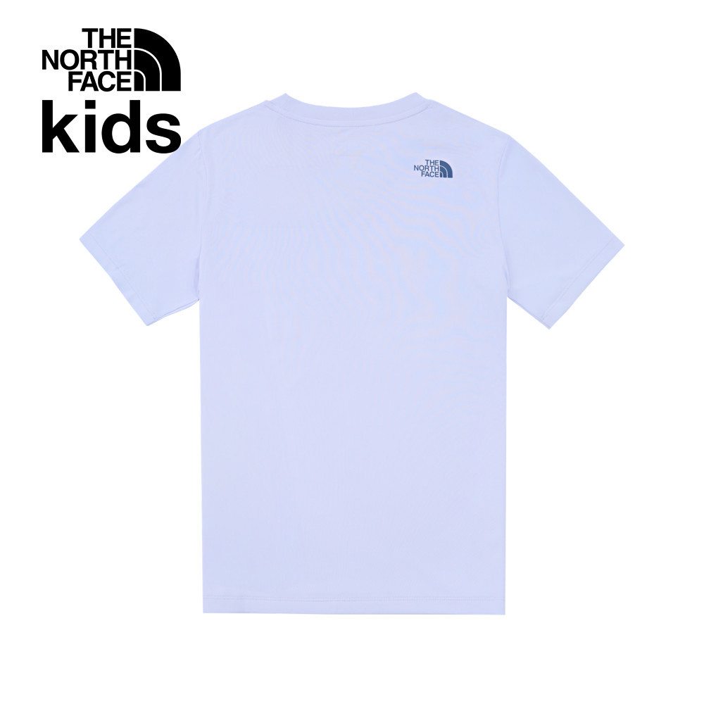 The North Face北面兒童紫色UPF防曬山脈印花短袖T恤｜8DD20VI