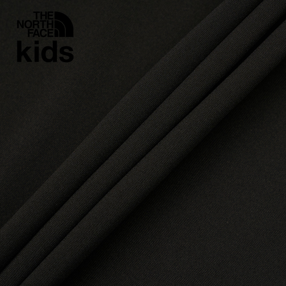 The North Face北面兒童黑色UPF防曬山脈印花短袖T恤｜8DD2JK3