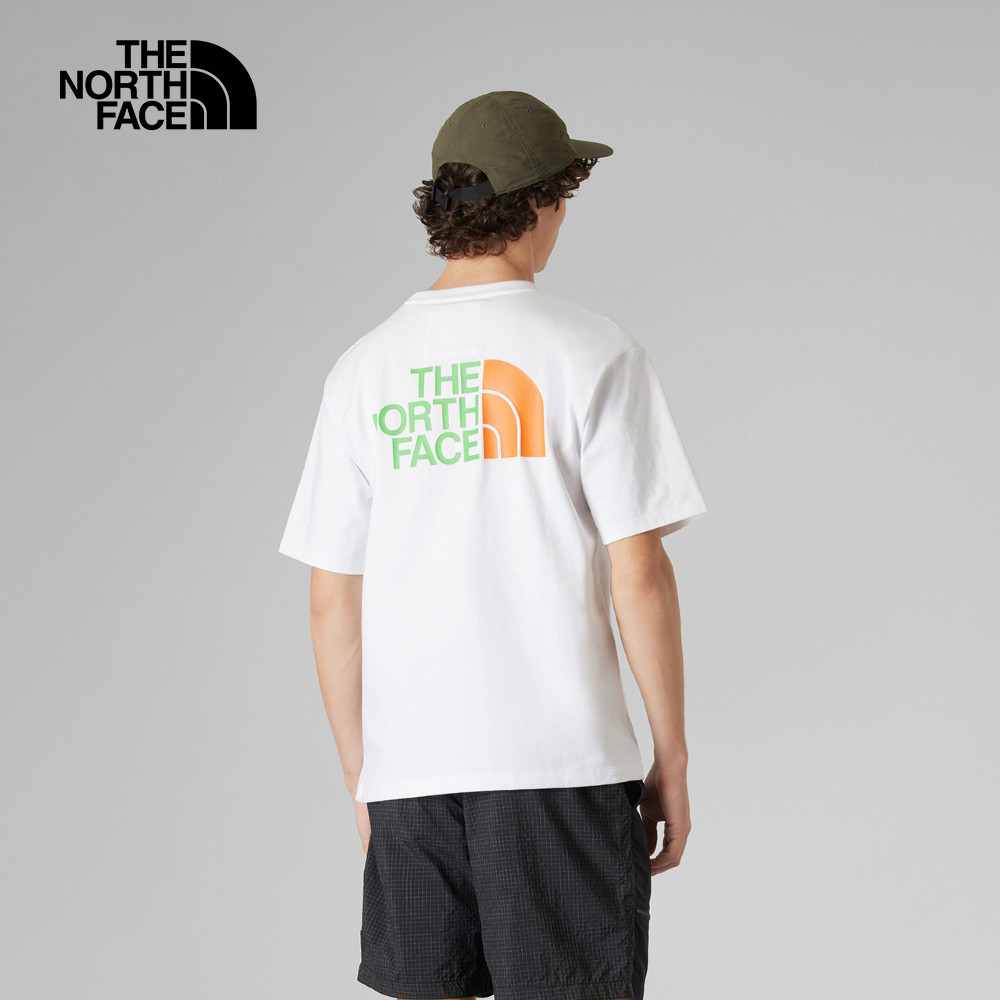 UE男款白色大尺寸LOGO印花短袖T恤｜81M1ZIN