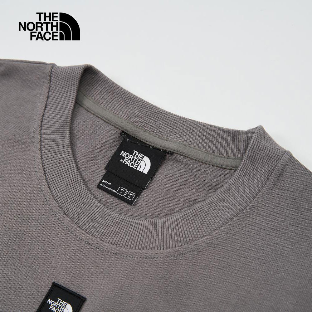 UE男款灰色純棉舒適短袖T恤｜8BTV0UZ