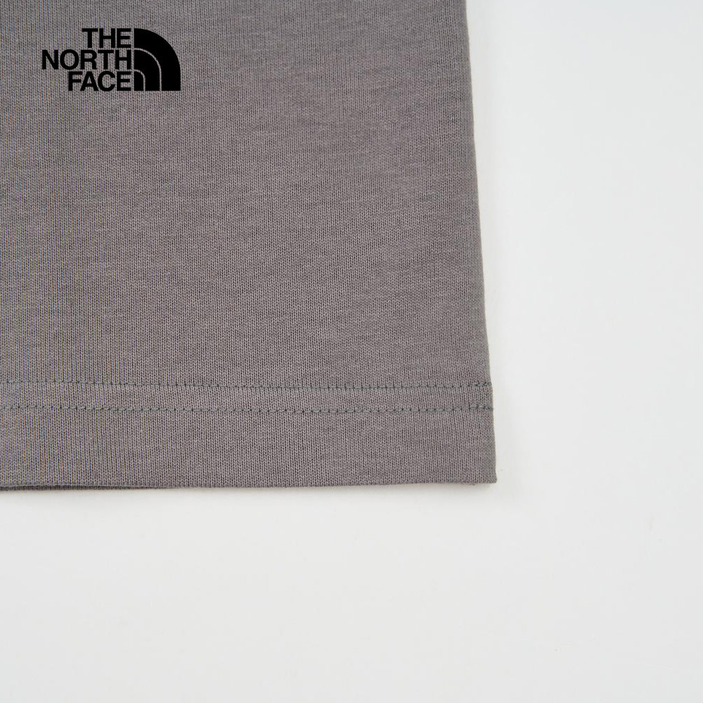 UE男款灰色純棉舒適短袖T恤｜8BTV0UZ