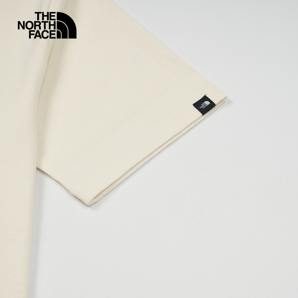 UE男款米白色純棉舒適短袖T恤｜8BTVQLI