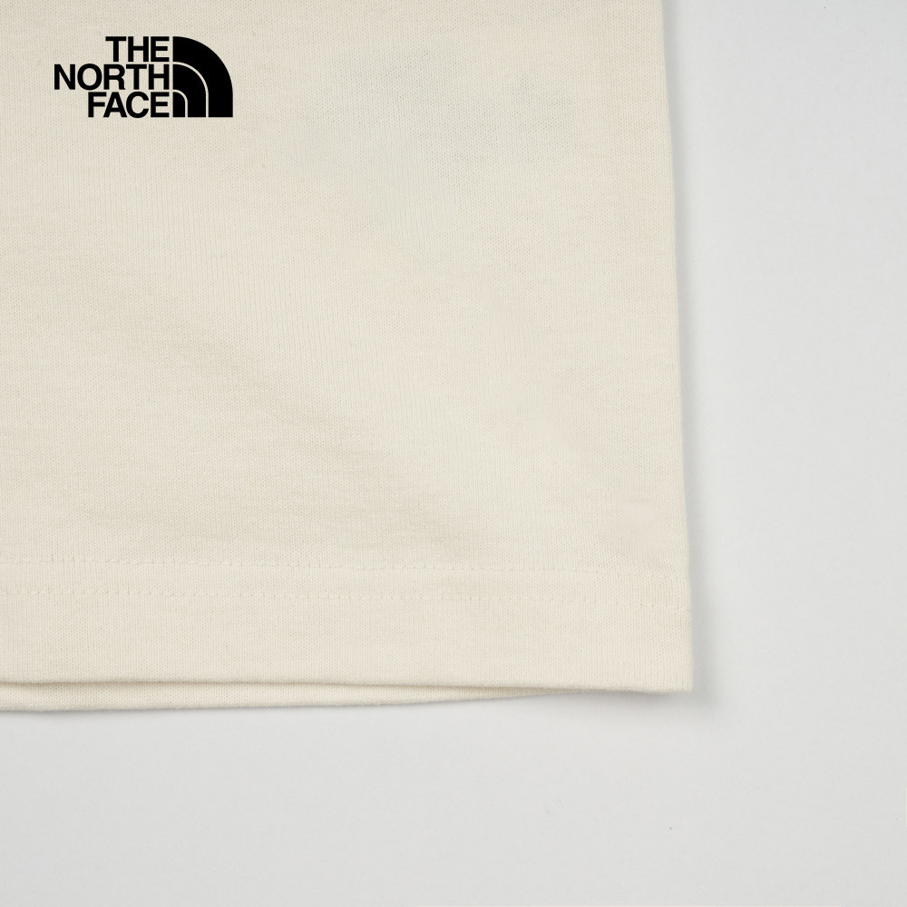 UE男款米白色純棉舒適短袖T恤｜8BTVQLI