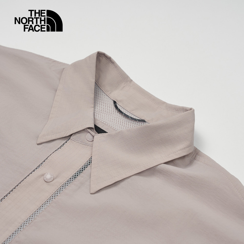 UE男款灰色舒適透氣短袖襯衫｜8CKP1OA