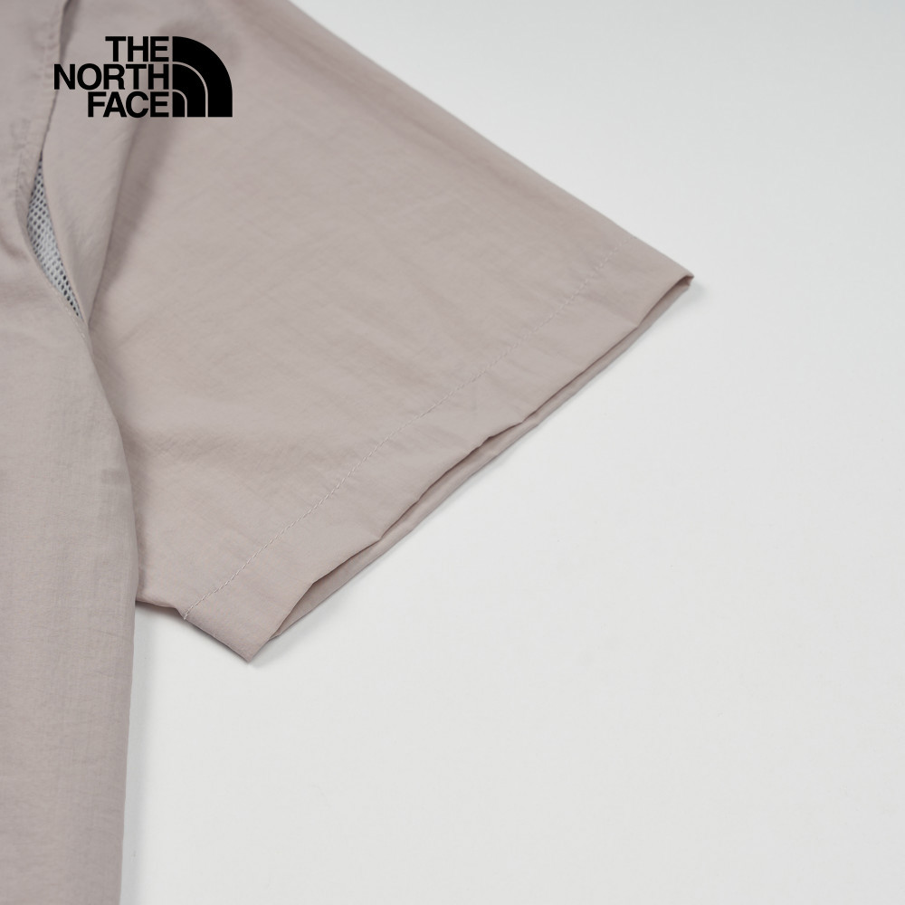 UE男款灰色舒適透氣短袖襯衫｜8CKP1OA