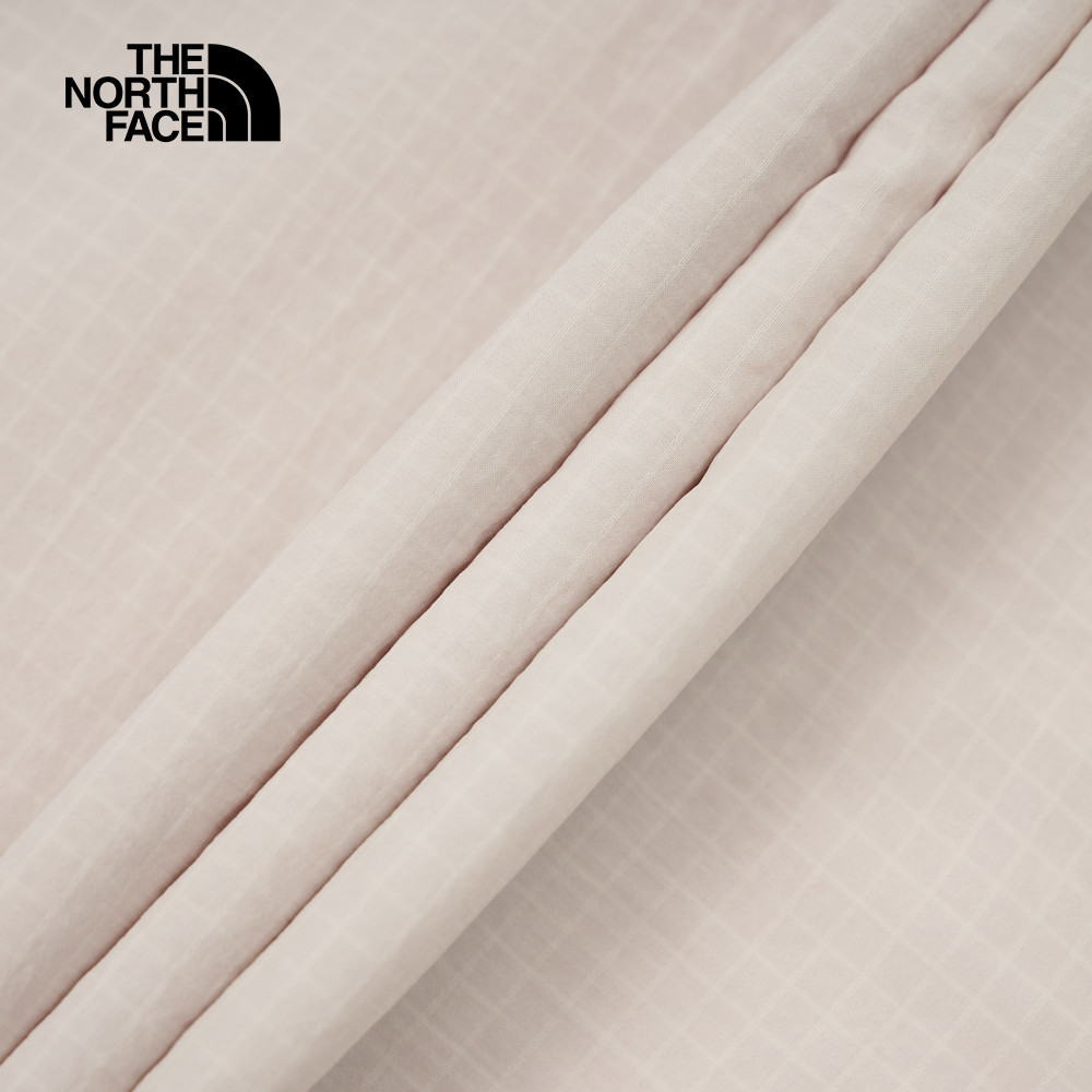 UE男款米白色舒適透氣短袖襯衫｜8CKPQLI