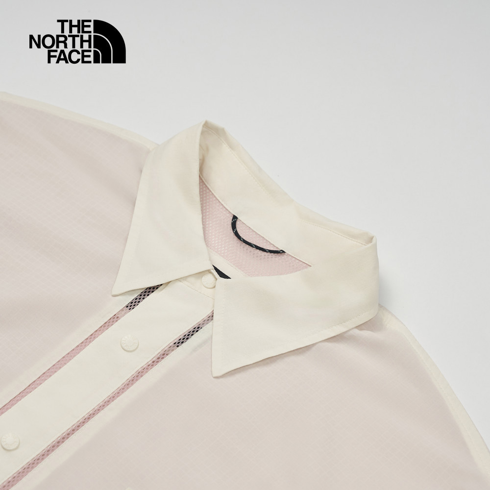 UE男款米白色舒適透氣短袖襯衫｜8CKPQLI