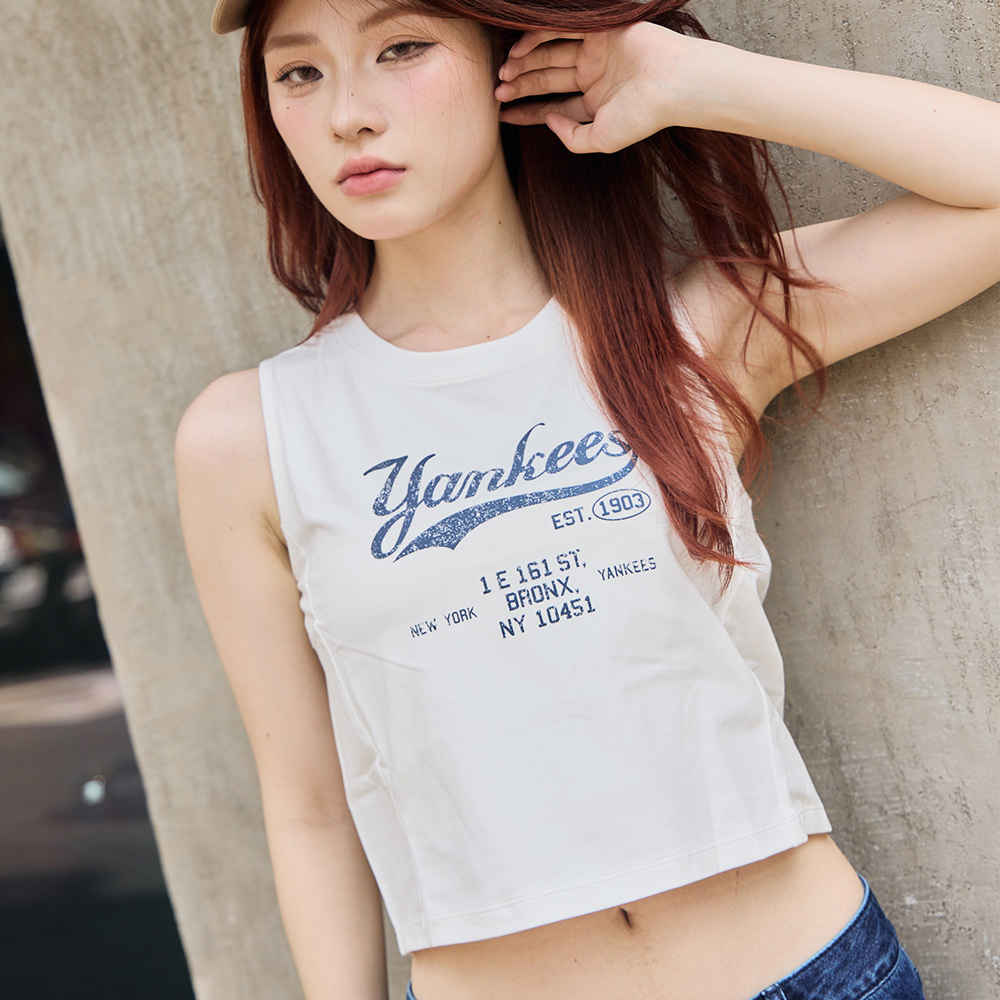 MLB 無袖 背心 Varsity系列 紐約洋基隊 (3FTOV0253-50IVS)